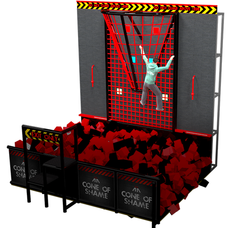 Aerial assault cone of shame